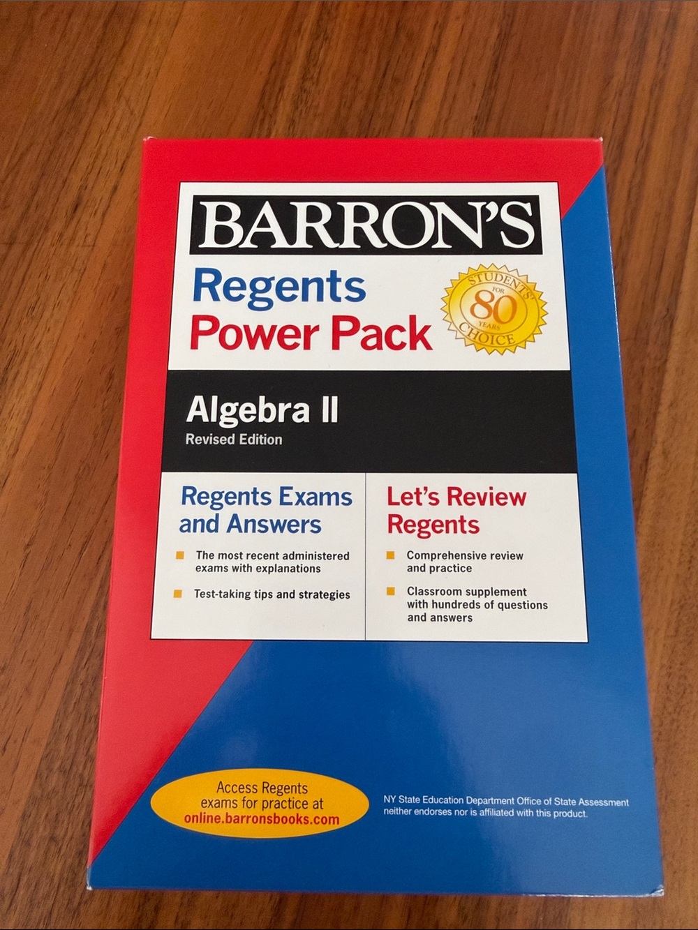 Barrons Regents Power Pack Algebra 2